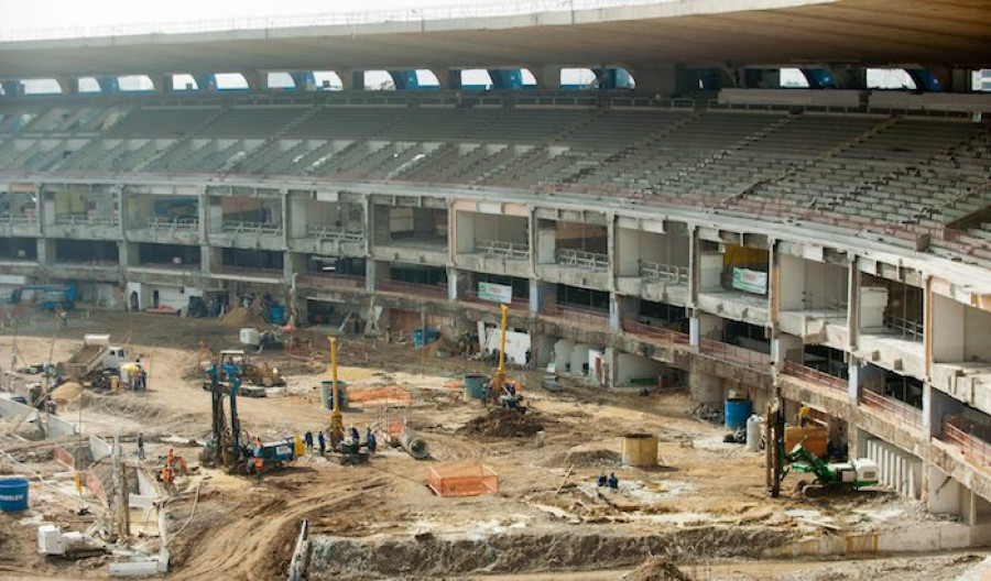 Stadium under construction Brazil